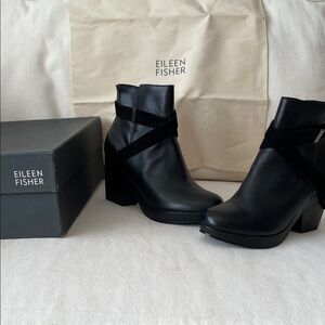 Eileen Fisher Black Ankle Booties